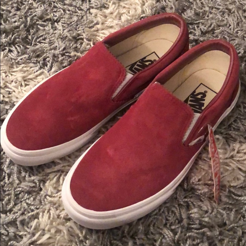 Suede slip on vans